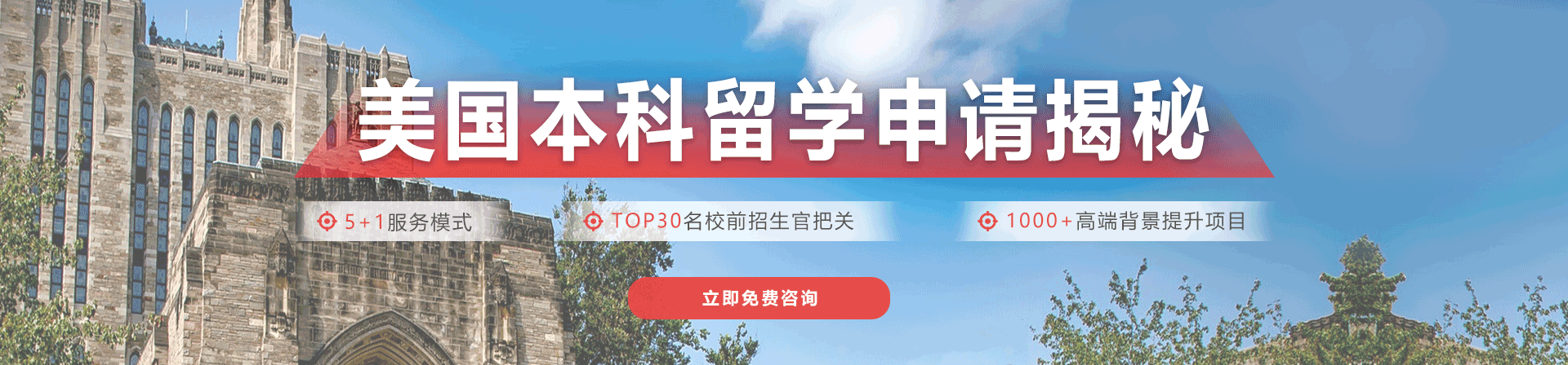 美國本科名校申請banner