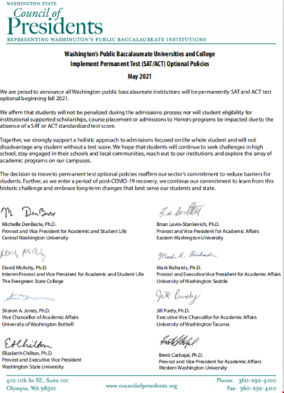 華盛頓州公立大學將永久實施“Test optional”政策.png